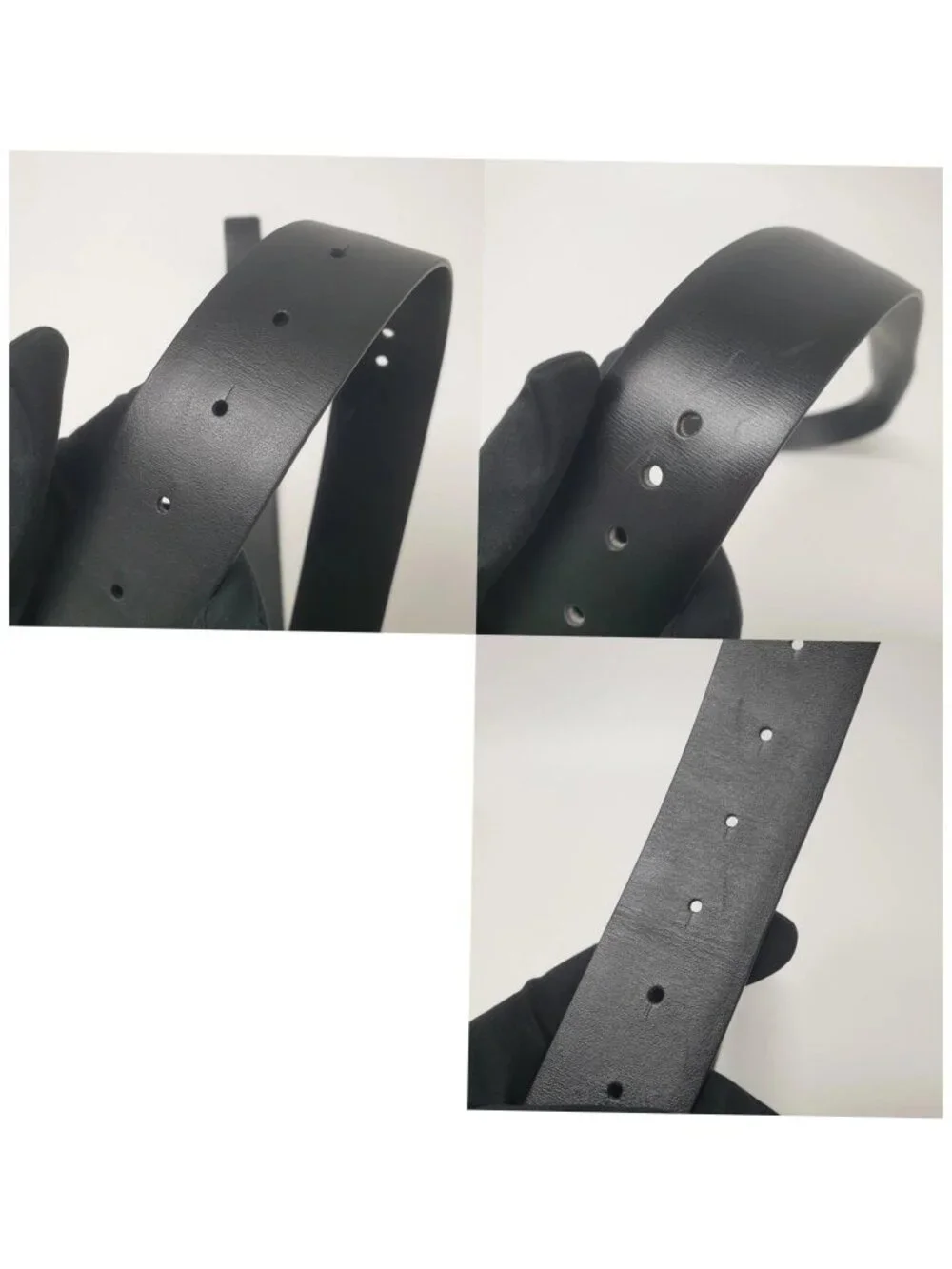 Authentic Valentino Garavani VLogo Black Leather Belt